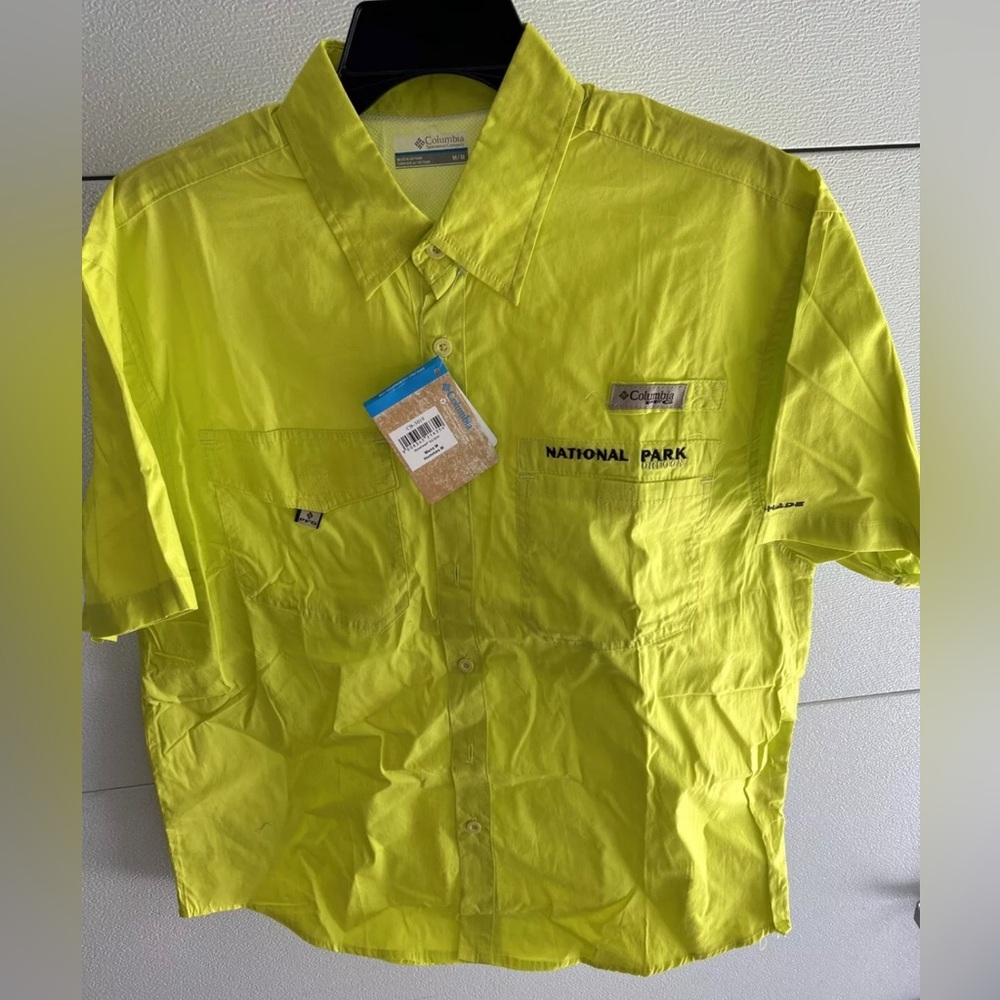 Columbia PFG Omni-Shade Oregon National Park Vented Polo Shirt Men’s Medium NWT